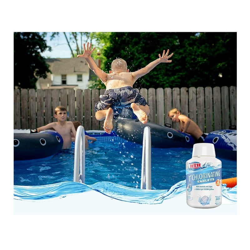 HTH 42031 1" Chlorinating Tablets Swimming Pool Chlorine, 5 lbs - Image 2